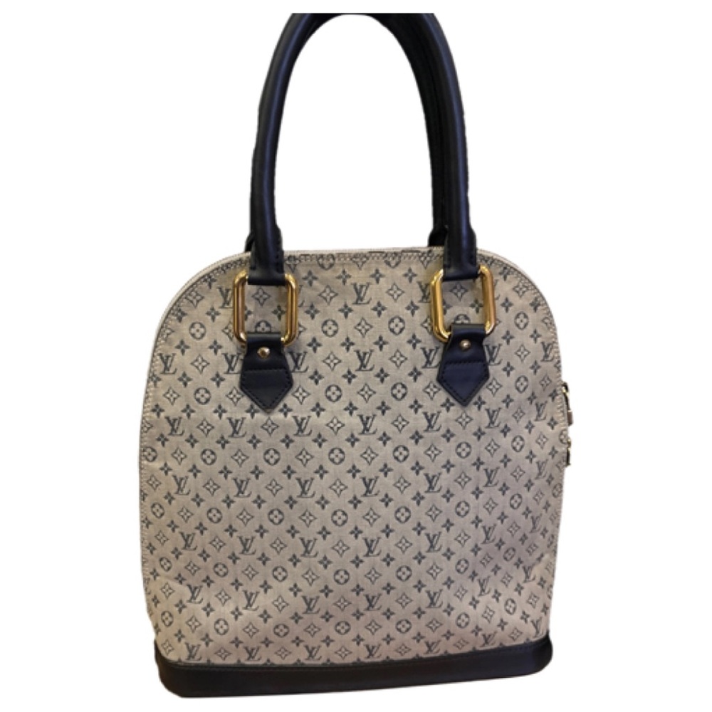Louis Vuitton Monogram Shoulder Bag - Black and Cream